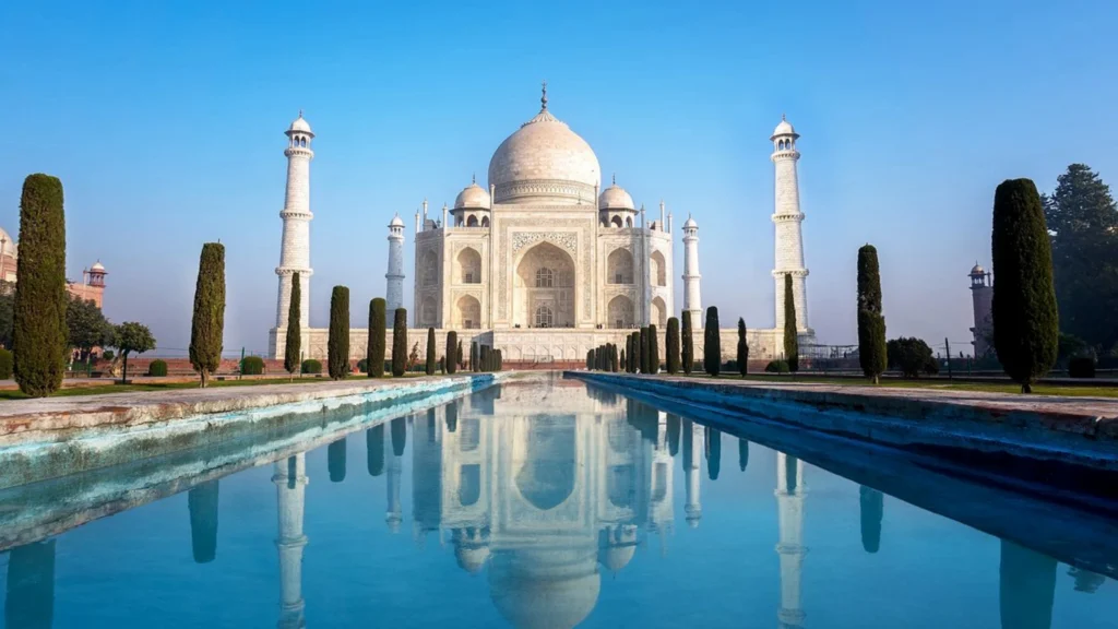 Agra is one of the most popular places near Delhi for weekend trips, home to the iconic Taj Mahal.