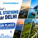 Best hill stations near Delhi featuring Shimla, Nainital, Kalka–Shimla Toy Train, Mussoorie, Lansdowne, Kausani, and scenic Himalayan landscapes for weekend trips.