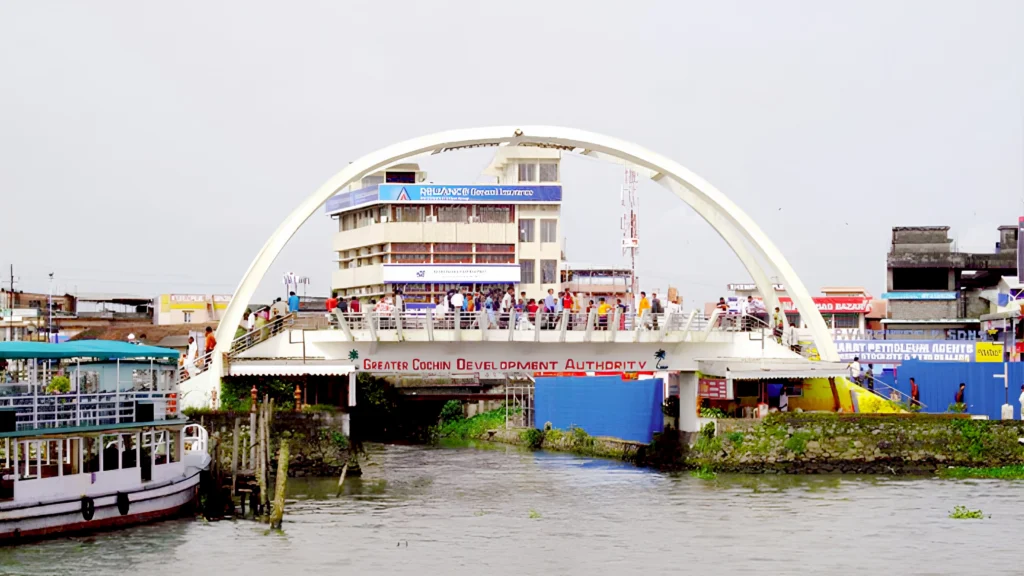 Marine Drive waterfront promenade in Kochi, Kerala