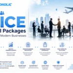 Business professionals participating in a MICE corporate travel experience