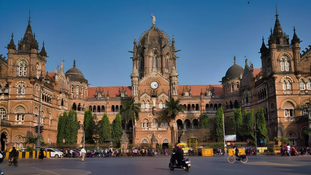 Chhatrapati Shivaji Maharaj Terminus CSMT in Mumbai during a Maharashtra tour